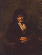 REMBRANDT Harmenszoon van Rijn, Portrait of an old Woman
